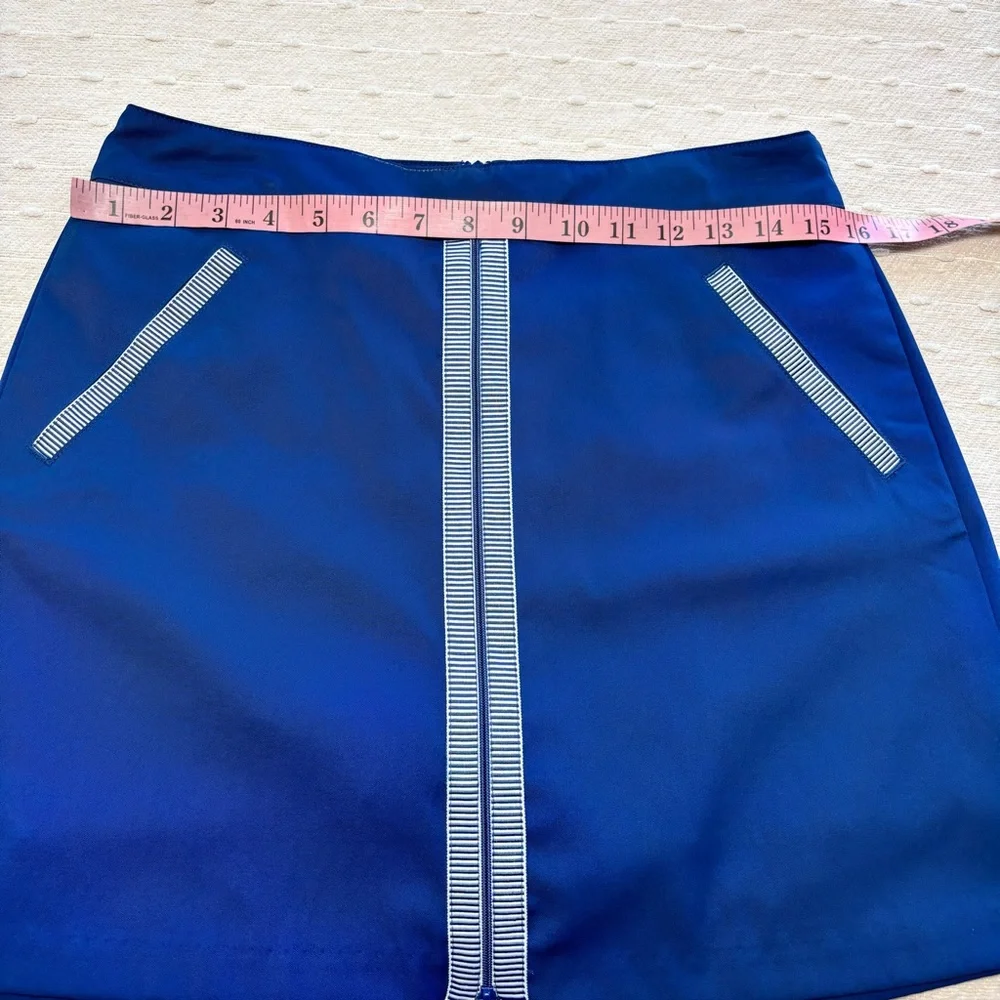 Lady Hagen Navy Blue Golf Skort‎ Brocade Trim Women’s Size 6